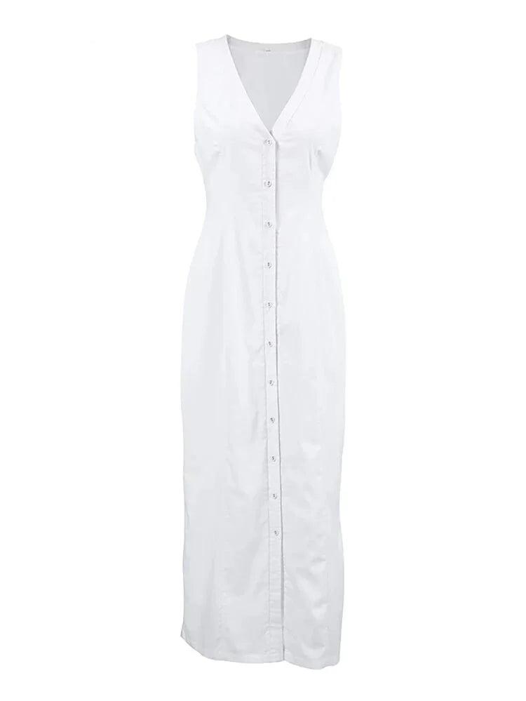 Maxi Dresses - Cotton Midi Shirt Dress for Every Woman