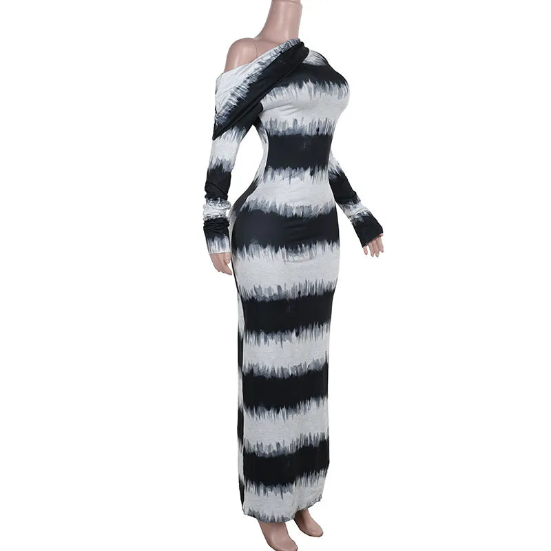 Maxi Dresses - Eclipse Stripe Gala Maxi