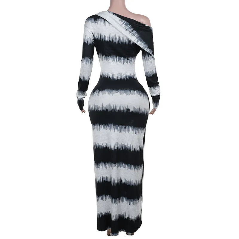 Maxi Dresses - Eclipse Stripe Gala Maxi