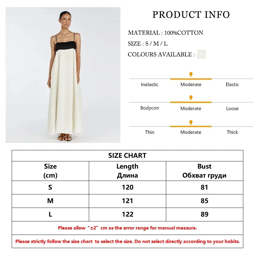 Maxi Dresses- Bi-Color Maxi Dress with Minimalist Design- - Pekosa Women Fashion