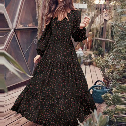 Maxi Dresses- Women Floral Long Dress for Day to Night- - Chuzko Women Clothing