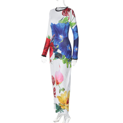 Women Floral Long Dress for Special Occasions