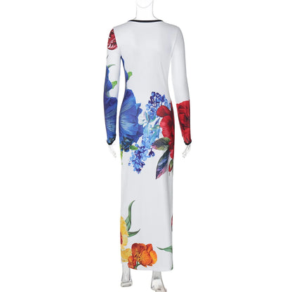 Women Floral Long Dress for Special Occasions