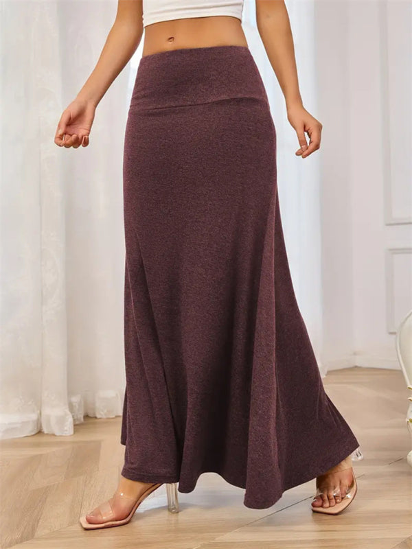 Maxi Skrits- Flowy A-Line Maxi Skirt for Women