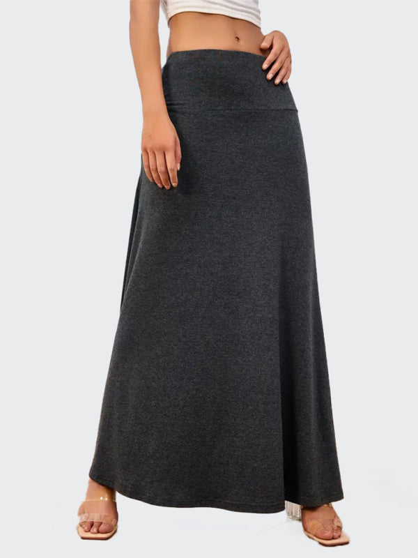 Maxi Skrits- Flowy A-Line Maxi Skirt for Women