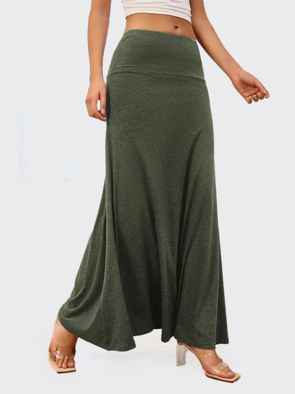 Maxi Skrits- Flowy A-Line Maxi Skirt for Women