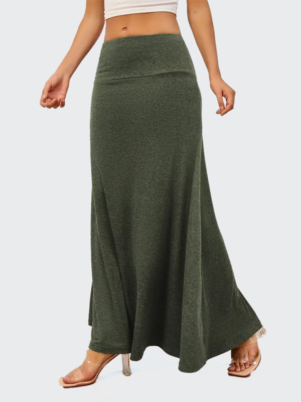 Maxi Skrits- Flowy A-Line Maxi Skirt for Women