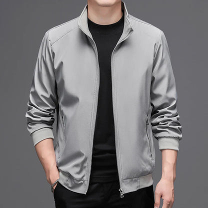 Men Jackets- Men Fall Jacket for Day-to-Night Wear- Gray- Pekosa Women Fashion