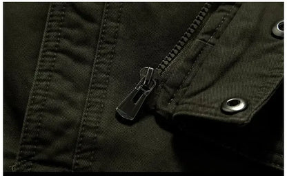 Men Jackets- Men's Casual Military Jacket for Outdoor Adventures- - Pekosa Women Fashion