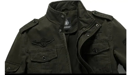 Men Jackets- Men's Casual Military Jacket for Outdoor Adventures- - Pekosa Women Fashion