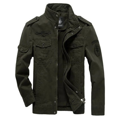 Men Jackets- Men's Casual Military Jacket for Outdoor Adventures- - Pekosa Women Fashion