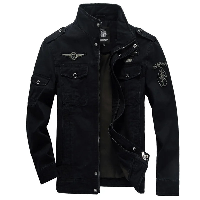 Men Jackets- Men's Casual Military Jacket for Outdoor Adventures- - Pekosa Women Fashion