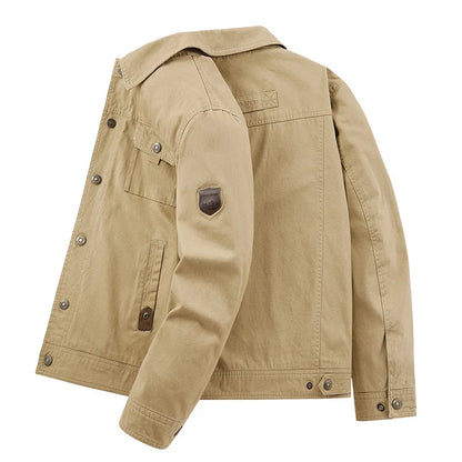 Men Jackets- The Rugged Canvas Jacket is a Must-Have for Men- - Pekosa Women Fashion