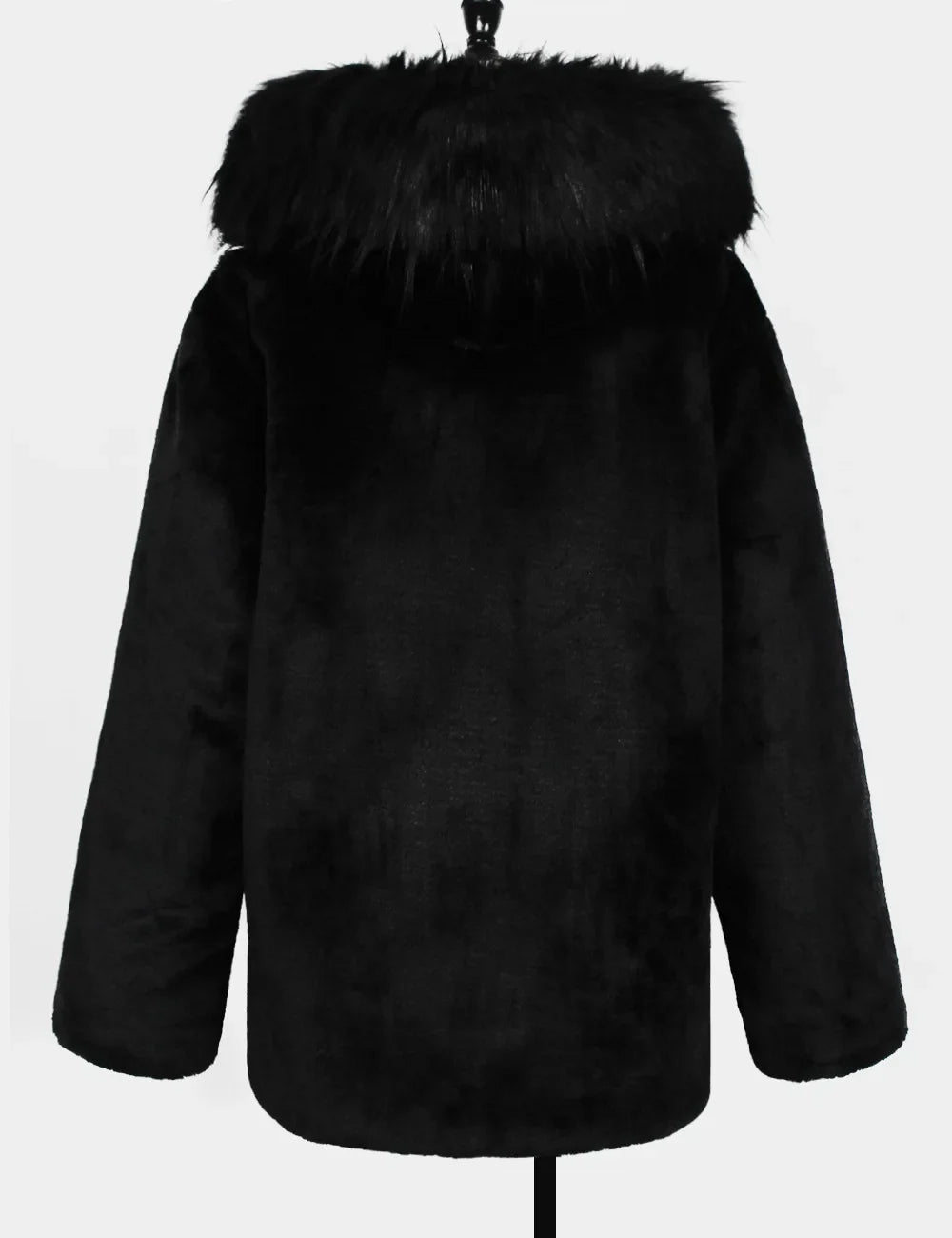 Men Jackets- Winter Hooded Faux Fur Coat for Men- - Pekosa Women Fashion