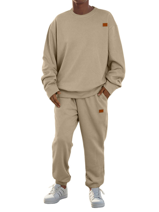 Men Outfits - Casual Sporty Men's Tracksuit Set Pants and Pullover