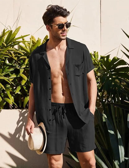 Men Outfits- Men’s Summer Resort Wear - Ideal for Beach & Casual Outings- - Pekosa Women Fashion