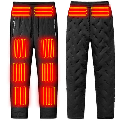 Men Pants - 10-Zone Thermal Bottom Heated Pants USB-Heated Trousers