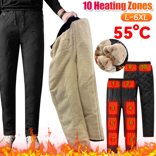 10-Zone Thermal Bottom Heated Pants USB-Heated Trousers