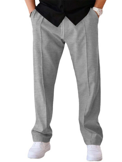 Men Pants- Blue Joggers for the Modern Man- Misty grey- Pekosa Women Fashion