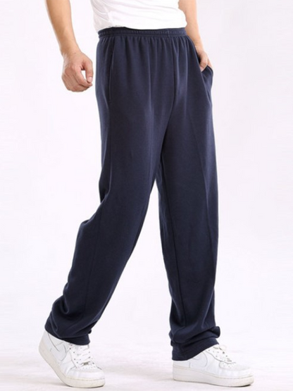 Men Pants- Sporty Men's Sweatpants for Lounging and Leisure- Champlain color- Pekosa Women Fashion