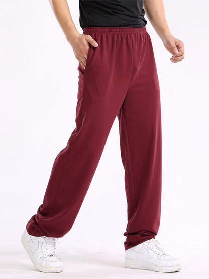 Men Pants- Sporty Men's Sweatpants for Lounging and Leisure- - Pekosa Women Fashion