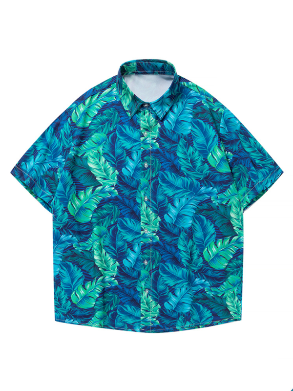 Men Shirts- Men's Hawaiian Shirt for Beach Adventures- - Pekosa Women Fashion