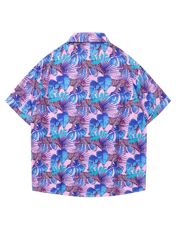 Men Shirts- Men's Hawaiian Shirt for Beach Adventures- - Pekosa Women Fashion