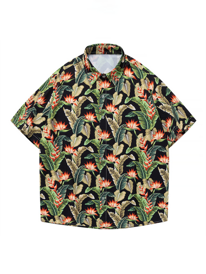 Men Shirts- Men's Hawaiian Shirt for Beach Adventures- - Pekosa Women Fashion