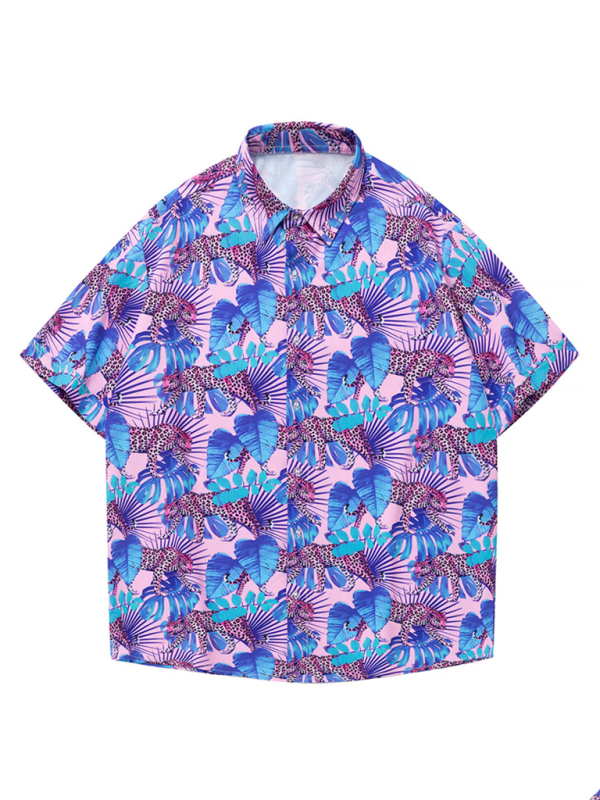 Men Shirts- Men's Hawaiian Shirt for Beach Adventures- - Pekosa Women Fashion