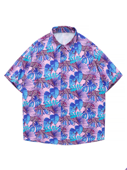 Men Shirts- Men's Hawaiian Shirt for Beach Adventures- - Pekosa Women Fashion