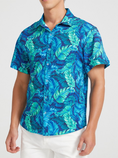 Men Shirts- Men's Hawaiian Shirt for Beach Adventures- - Pekosa Women Fashion