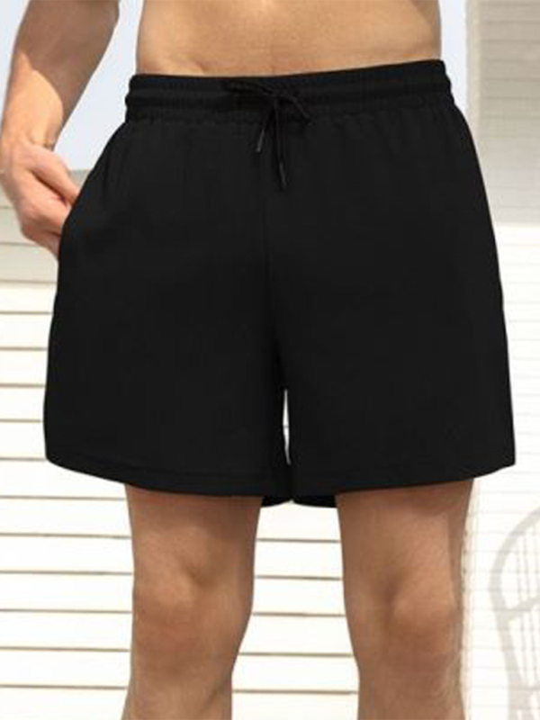 Men Shorts- Built-In Pocket Textured Shorts for Active Men- - Pekosa Women Fashion