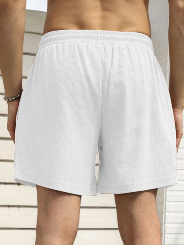 Men Shorts- Built-In Pocket Textured Shorts for Active Men- - Pekosa Women Fashion