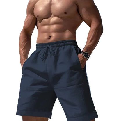 Men Shorts- Men's Essential Summer Shorts for Outdoor Explorations- Navy- Pekosa Women Fashion