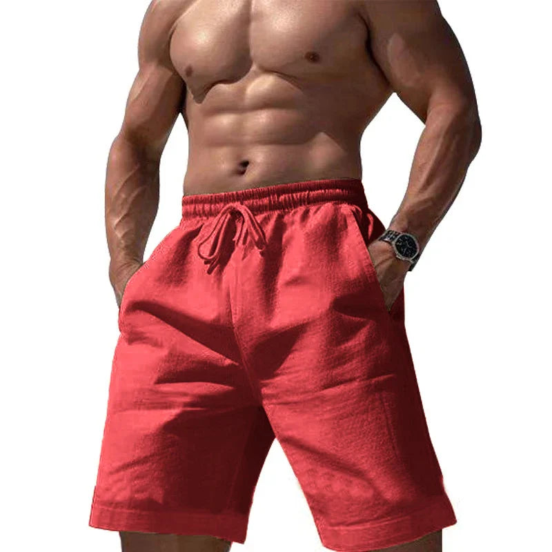 Men Shorts- Men's Essential Summer Shorts for Outdoor Explorations- Red- Pekosa Women Fashion