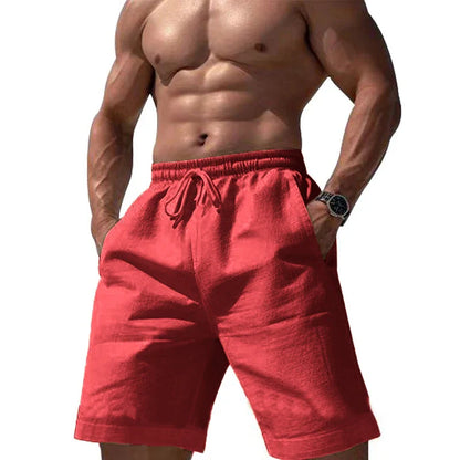 Men Shorts- Men's Essential Summer Shorts for Outdoor Explorations- Red- Pekosa Women Fashion