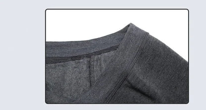 Men Sleepwear - Men's Fleece Lined Thermal Underwear for Winter Pants & Top