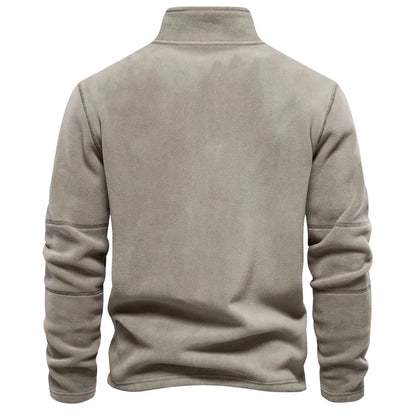 Men Sweatshirts - Suede-Feel Men’s Fleece Sweatshirt