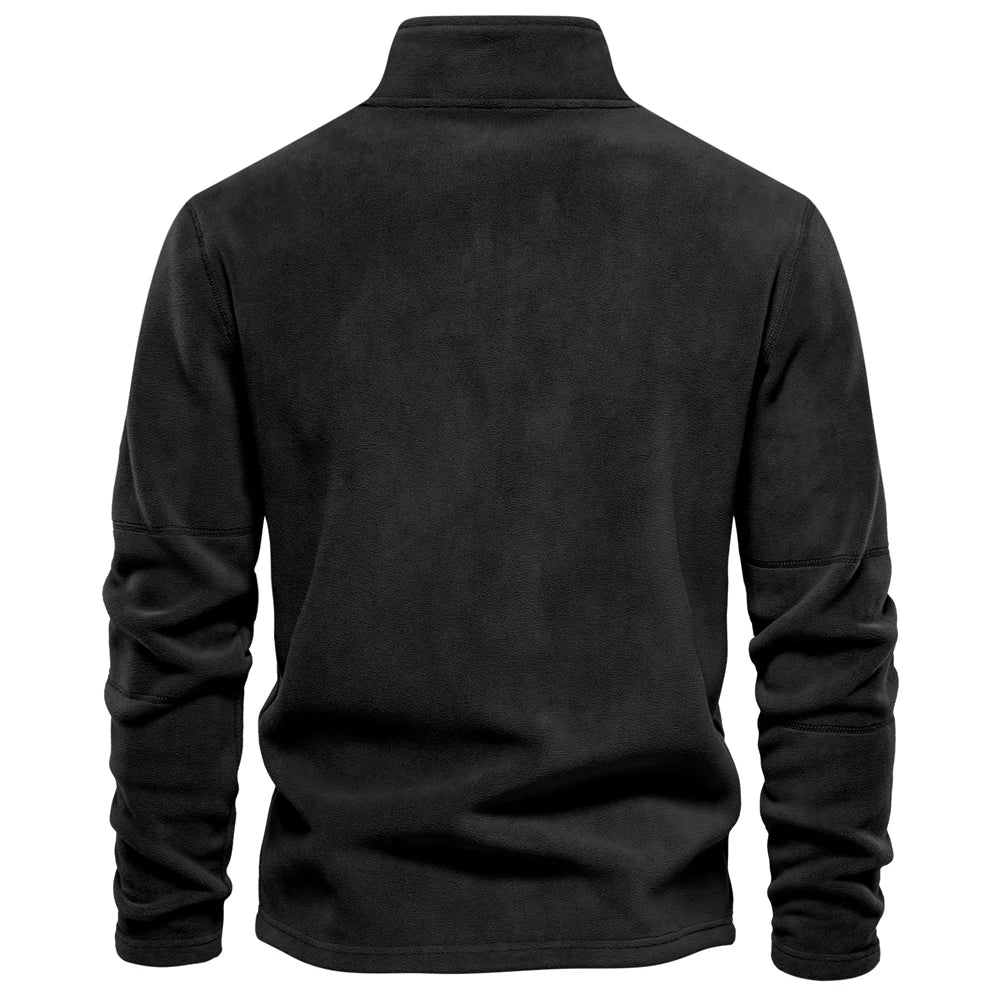 Men Sweatshirts - Suede-Feel Men’s Fleece Sweatshirt