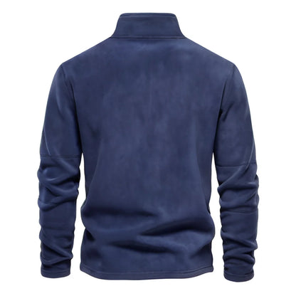 Men Sweatshirts - Suede-Feel Men’s Fleece Sweatshirt