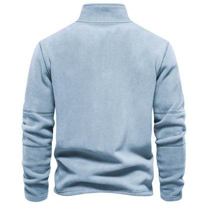 Men Sweatshirts - Suede-Feel Men’s Fleece Sweatshirt