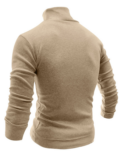 Men T-Shirts- Turtleneck Every Sharp Man T-Shirt- - Pekosa Women Fashion