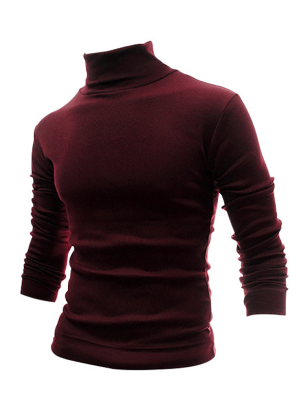 Men T-Shirts- Turtleneck Every Sharp Man T-Shirt- - Pekosa Women Fashion