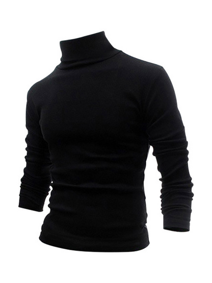 Men T-Shirts- Turtleneck Every Sharp Man T-Shirt- - Pekosa Women Fashion