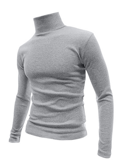 Men T-Shirts- Turtleneck Every Sharp Man T-Shirt- - Pekosa Women Fashion