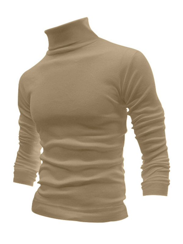 Men T-Shirts- Turtleneck Every Sharp Man T-Shirt- - Pekosa Women Fashion