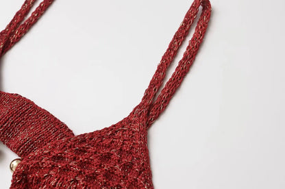 Midi Dresses- Women Textured Knit Midi Dress with Daring Cutout Detail- - Pekosa Women Fashion