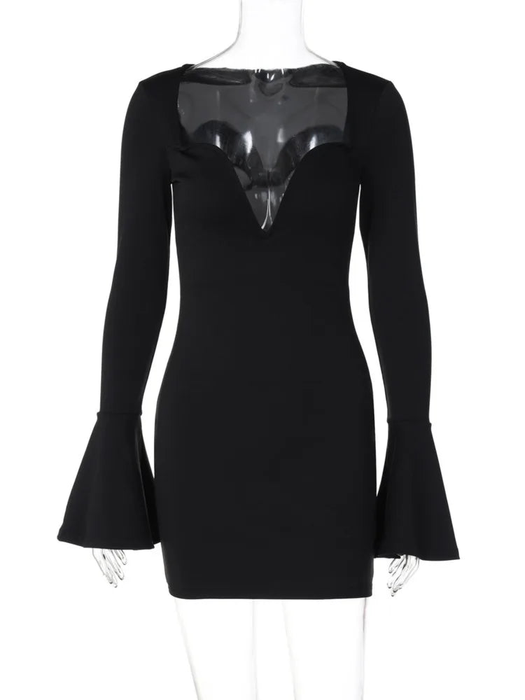 Mini Dresses - Heartbreaker V-neck Sheath