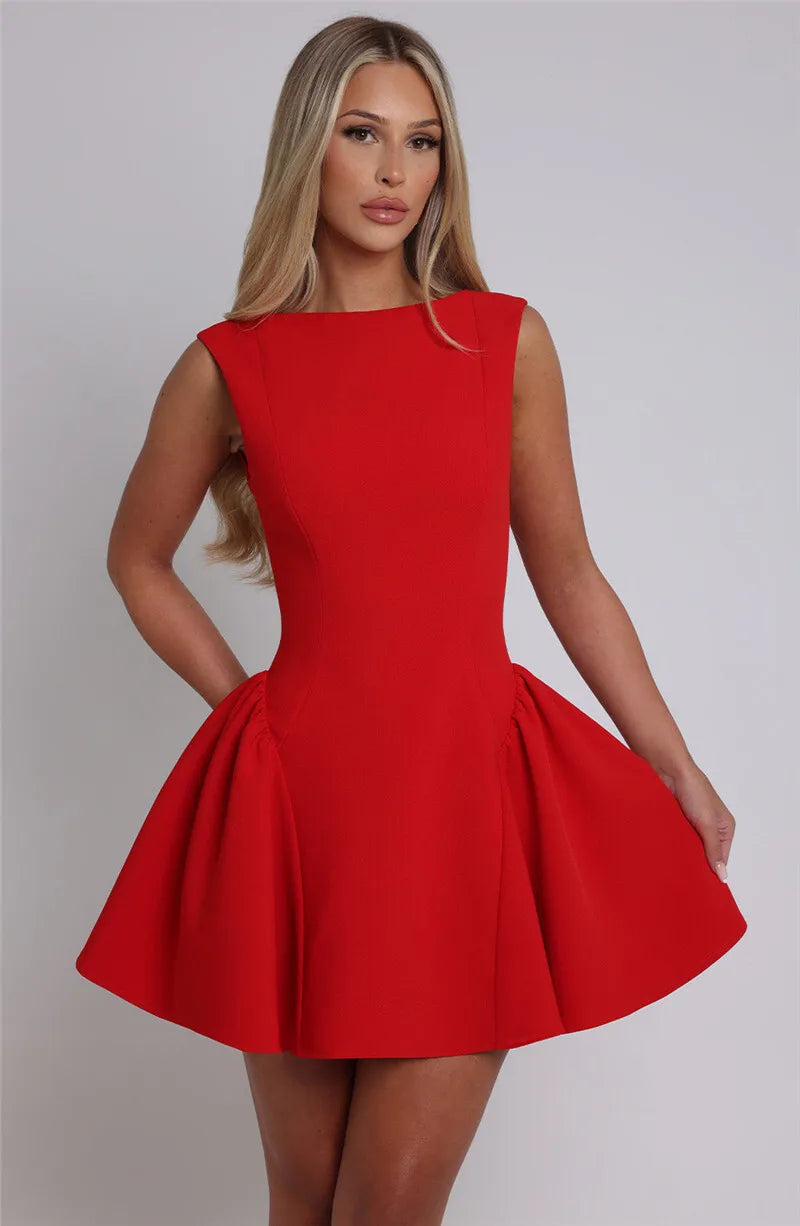 Mini Dresses - Twirl-Ready Tea-Length: Ultimate Date Night Dress