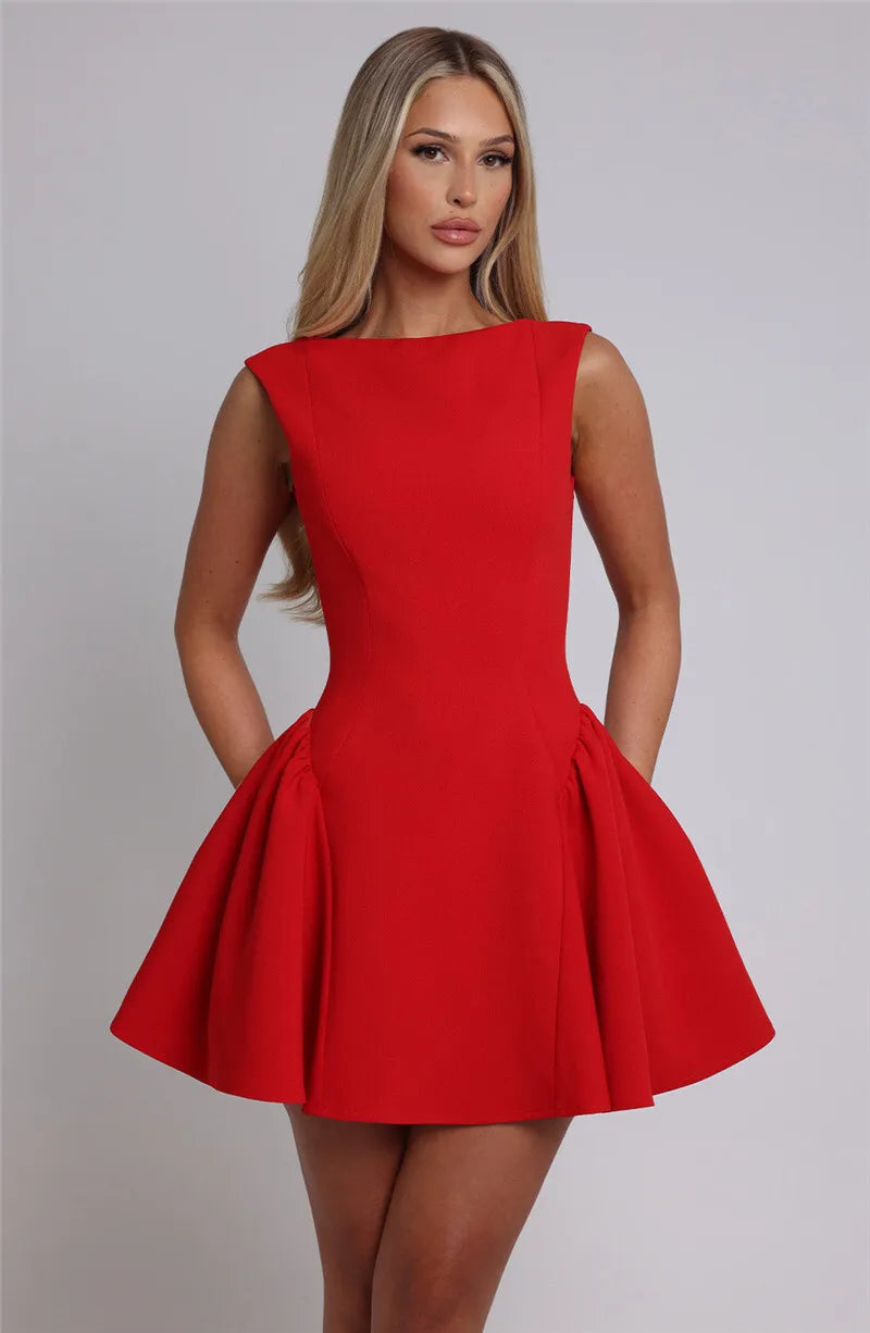 Mini Dresses - Twirl-Ready Tea-Length: Ultimate Date Night Dress